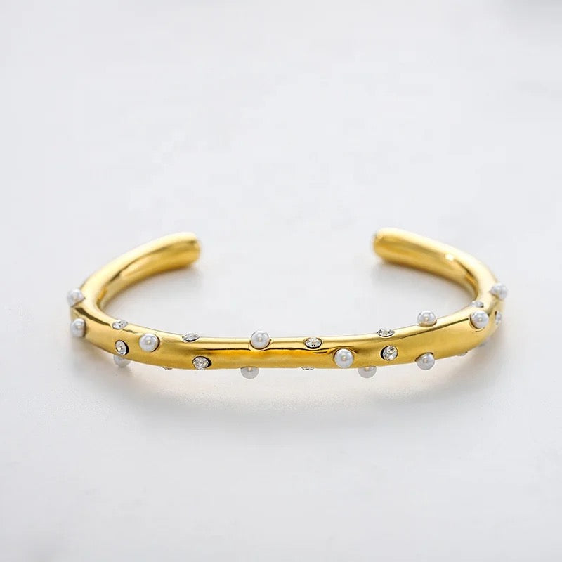 Mimi Signature Bangle 18k gold plated