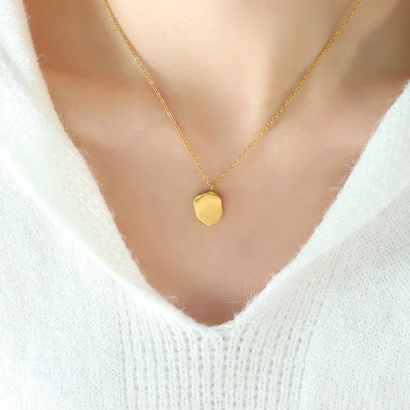 18K Gold plated Geometric Pendant