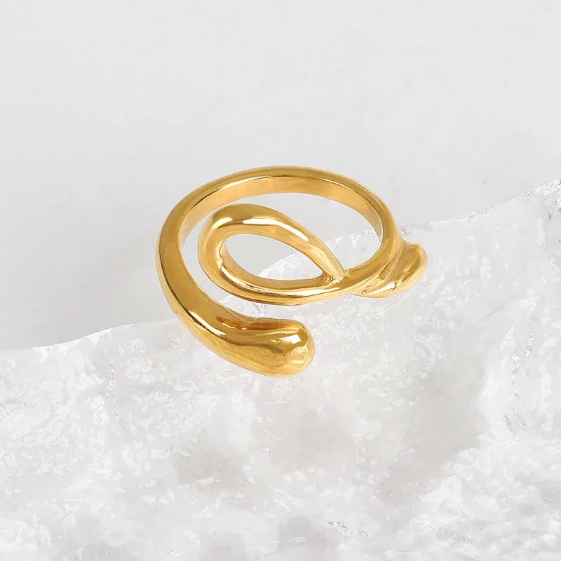Infinity 18k Gold plated Ring