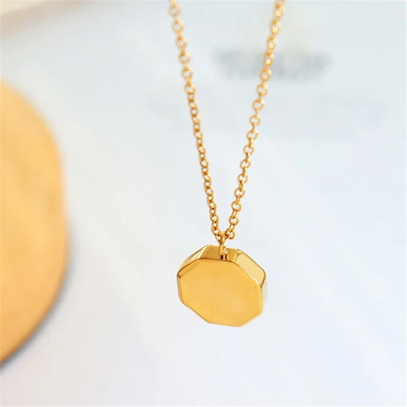 18K Gold plated Geometric Pendant