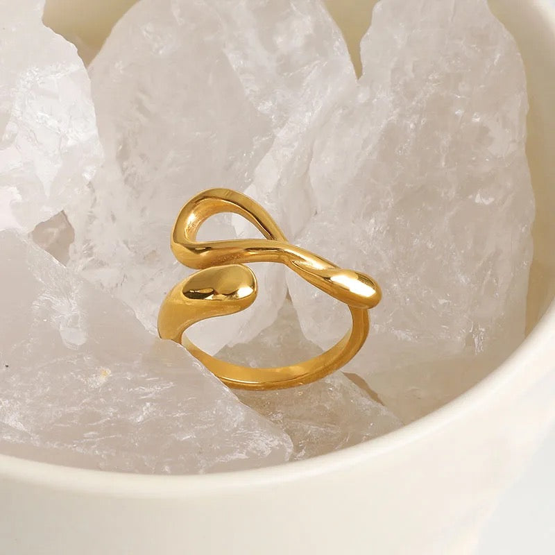 Infinity 18k Gold plated Ring